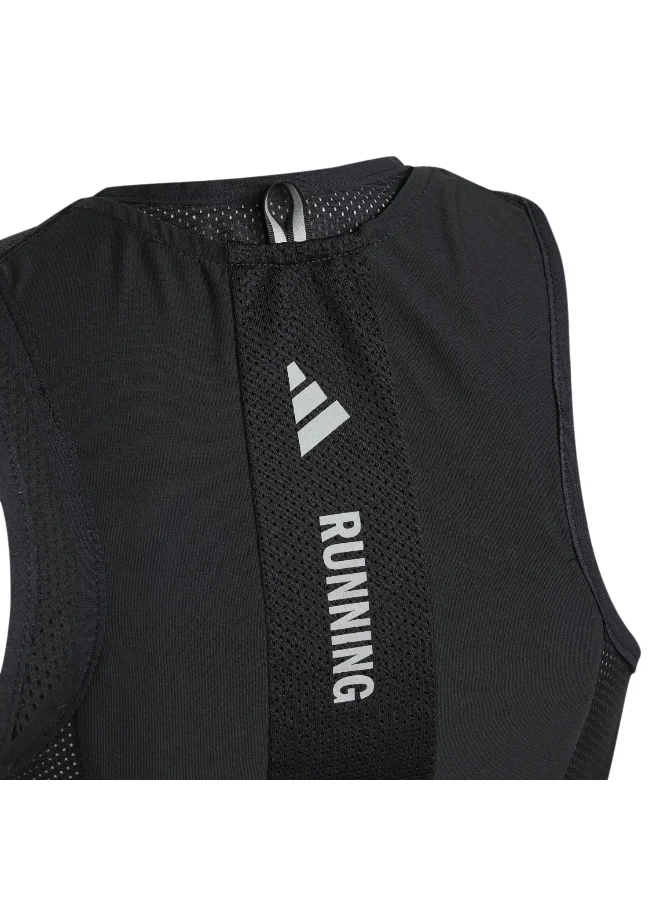 Adidas BLACK Adidas Run Vest U Black Running Gilets For Unisex  | Best Price UAE