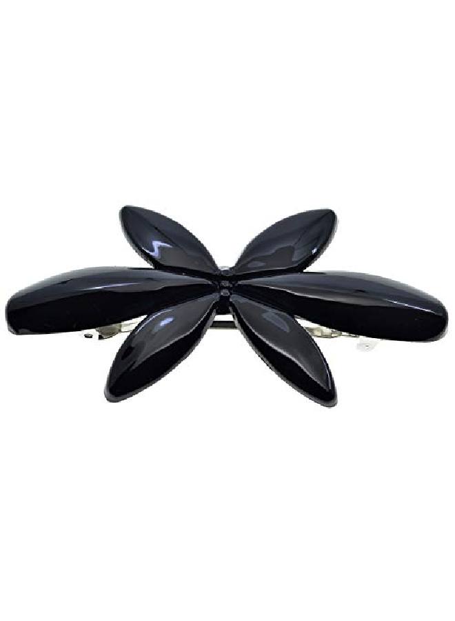 CAMILA Paris Cp2875 French Hair Barrette Clip For Girls Flower Black Automatic Clasp Strong Hold Grip Hair Clips For Women No Slip And Durable Styling Girls Hair Accessories Made In France - Image 2