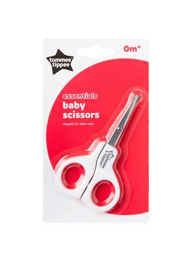 Tommee Tippee UK Tommee Tippee Essentials Baby Nail Scissors, Pack of 1-White