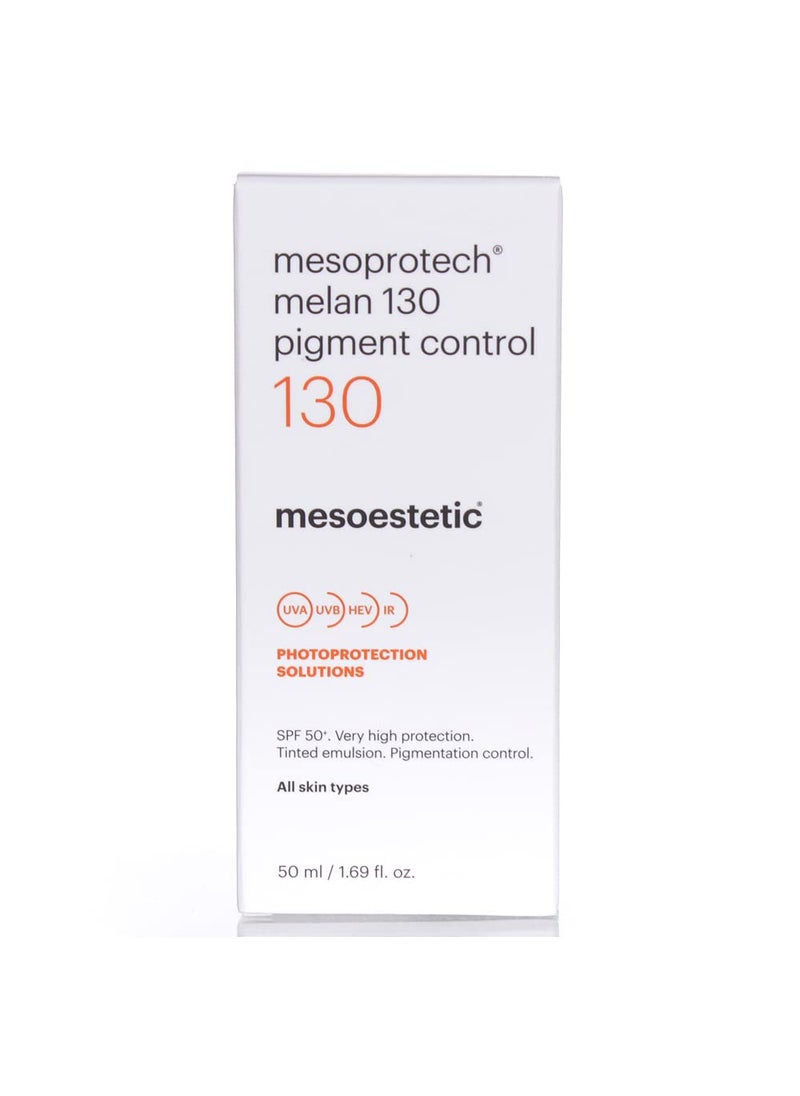 mesoestetic - Mesoestetic Mesoprotech Melan Cream SPF 130+ Pigment Control-Protects Skin against UVB, UVA, HEV, IR-Facial Sunblock - Image 1