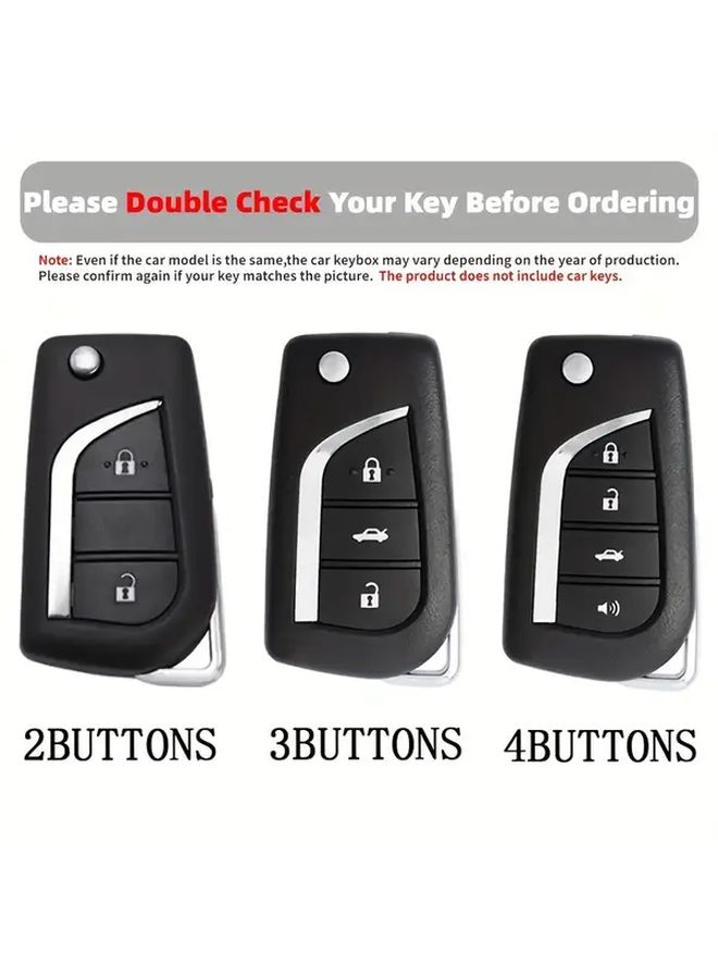 Transparent Black TPU Key Fob Cover For Toyota Stylish Durable Protection For Camry Highlander RAV4 Corolla - Image 5