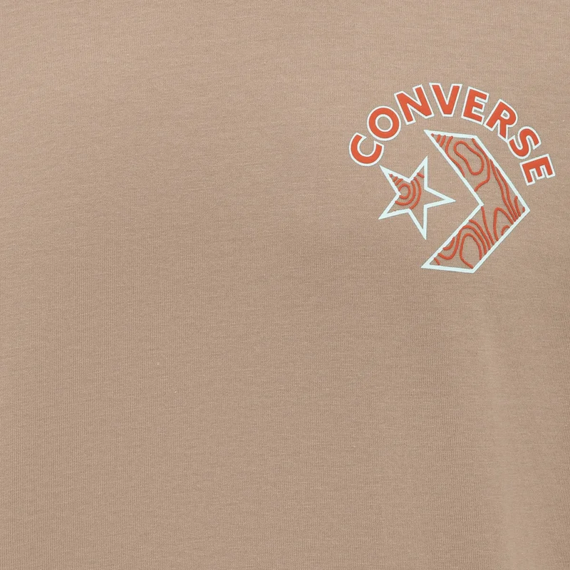 CONVERSE Brown Men's Topography T-Shirt for Men | Best Price UAE