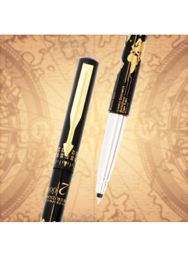 PARKER قلم حبر جاف بكرية ذهبية تحديد الوقت | لون الحبر - أزرق | هدية مؤسسية | مثالي للاستخدام المهني  - Image 2