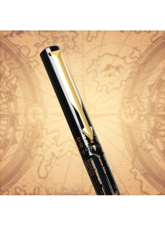 PARKER قلم حبر جاف بكرية ذهبية تحديد الوقت | لون الحبر - أزرق | هدية مؤسسية | مثالي للاستخدام المهني  - Image 3