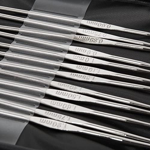 RangTeq Aluminum Crochet Hooks Knitting Needles Set with Case (Multicolor) - 22 Pieces - Image 4