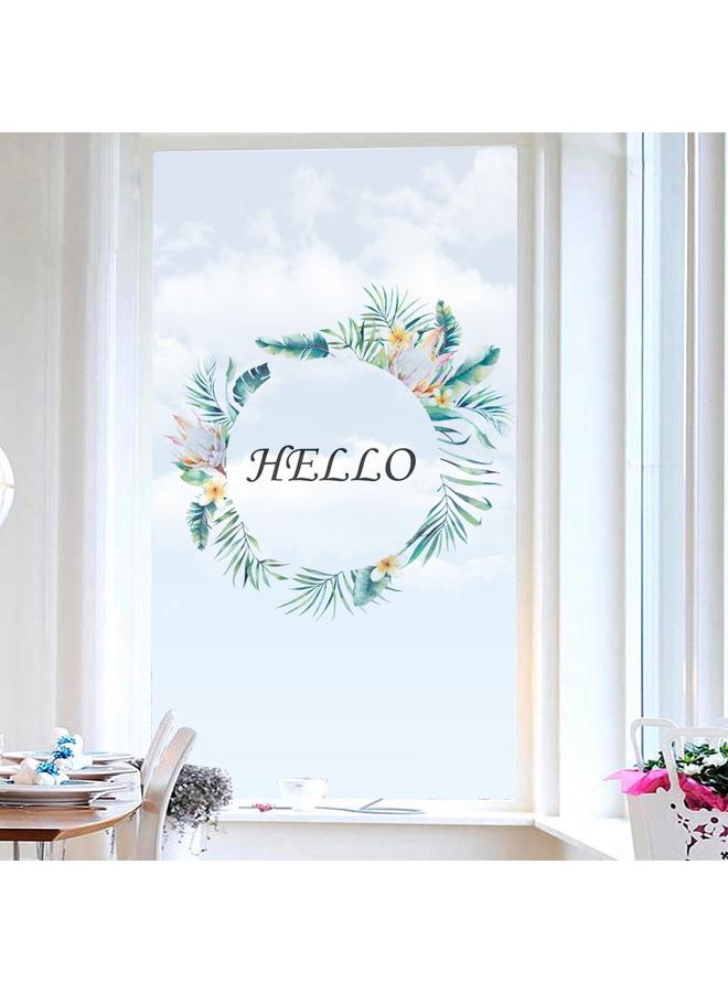Bluejw 45*58cm Semi-transparent Glass Electrostatic Stickers Home Frosted Window Film Bathroom Bathroom Glass Sliding Door And Window Stickers - Image 1
