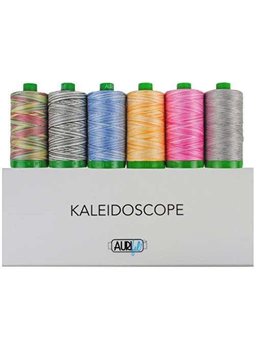 Aurifil Aurifil Thread Set Kaleidoscope Collection  6 Large 1094 Yards Each 40wt Variegated Spools AC40KC6 