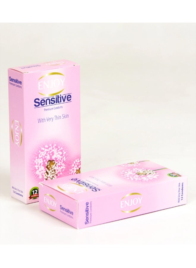 إنجوي مجموعة واقيات ذكرية حساسة من عبوتين - 12 قطعة في كل منها - Image 4