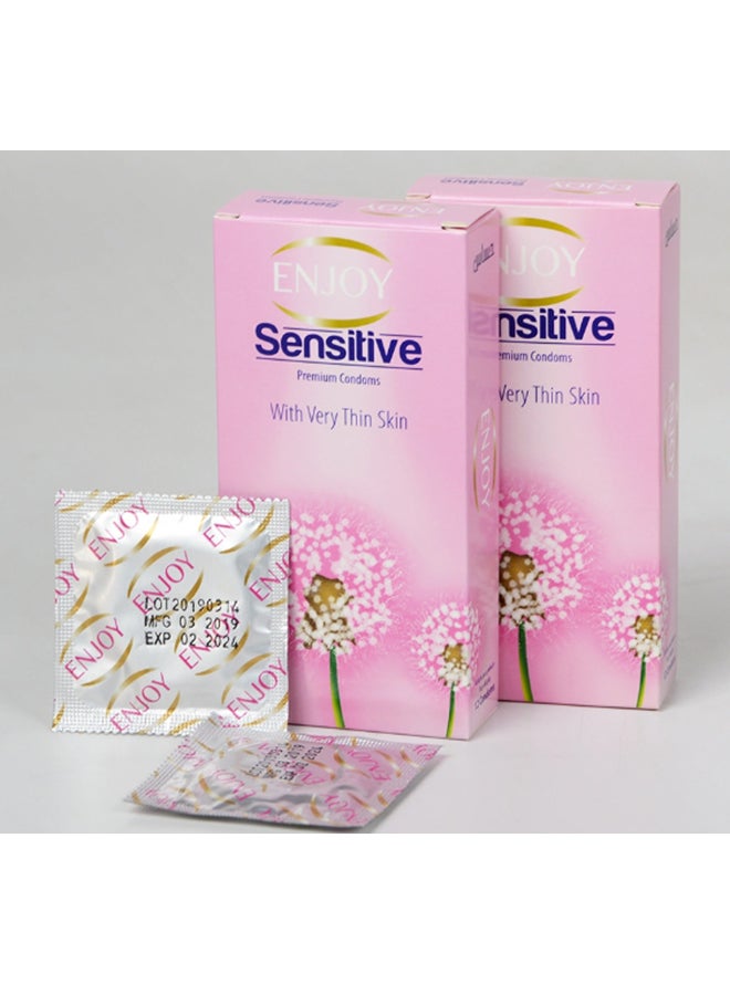 إنجوي مجموعة واقيات ذكرية حساسة من عبوتين - 12 قطعة في كل منها - Image 5