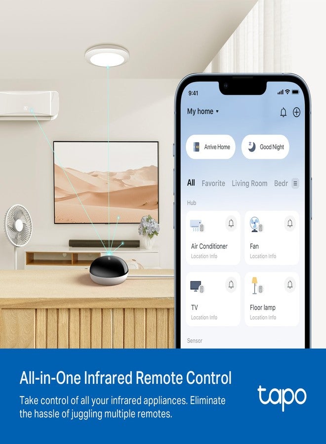 tapo TP-Link Tapo Smart IR and IoT Hub, Matter-Certified Connection Center for IR Appliances and Sensors, Requires 2.4 GHz Wi-Fi, Reliable Long Range Connections (Tapo H110) - Image 3