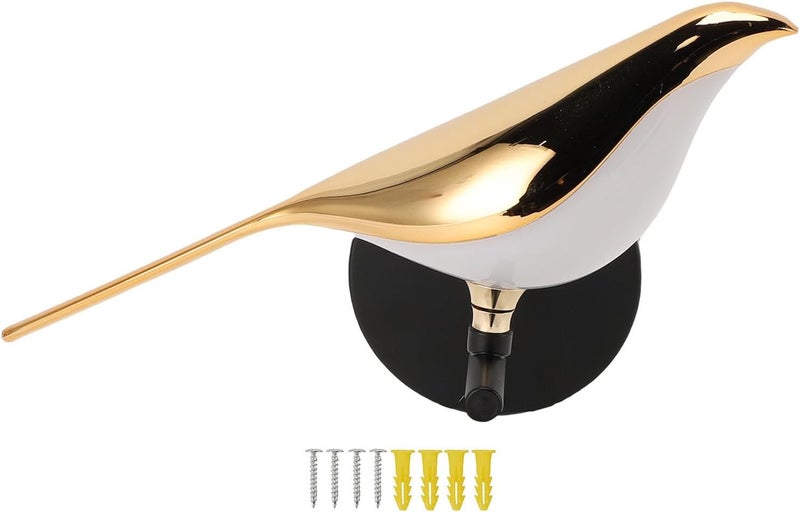 Magpie Wall Lamp LED Bird Sconce Iron PC Lampshade Neutral Light - Adjustable Direction, Eye - Care Warm LED, Decorative Art Lighting for Bedroom Stairway Corridor - Image 1