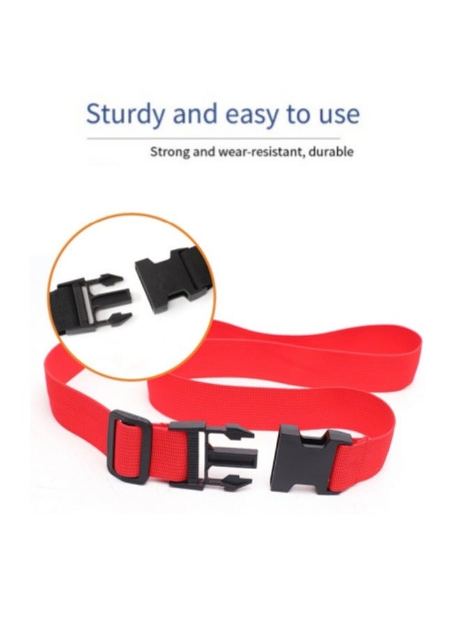 2 Pack Luggage Straps Adjustable Buckle Tie Down Backpack Straps Black - Image 5