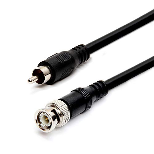 Cmple RG59U 100 Feet BNC Male to RCA Male, 75 Ohm, Coaxial BNC to RCA Video Cable, Black, (457-N) - Image 4