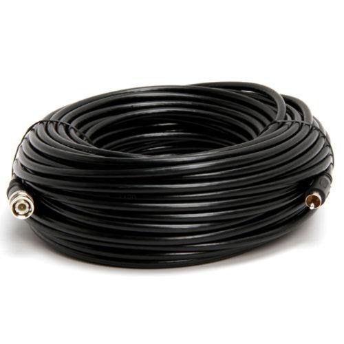 Cmple RG59U 100 Feet BNC Male to RCA Male, 75 Ohm, Coaxial BNC to RCA Video Cable, Black, (457-N) - Image 2