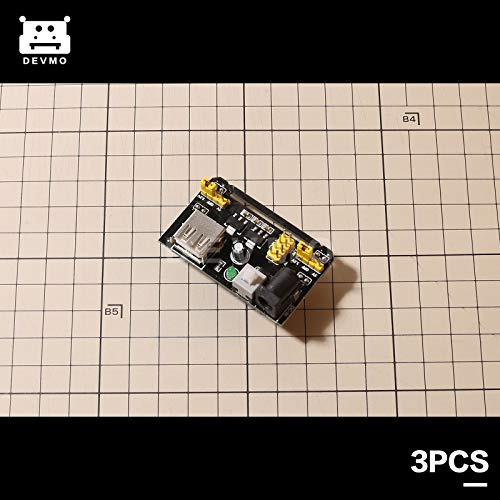 DEVMO 3PCS 3X MB102 Breadboard Power Supply Module Prototype DC 6.5-12V to 3.3V 5V USB Compatible with Ar-duino Bread Board - Image 2