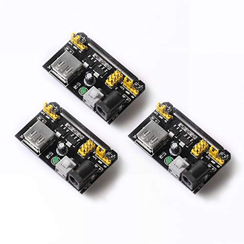 DEVMO 3PCS 3X MB102 Breadboard Power Supply Module Prototype DC 6.5-12V to 3.3V 5V USB Compatible with Ar-duino Bread Board - Image 4