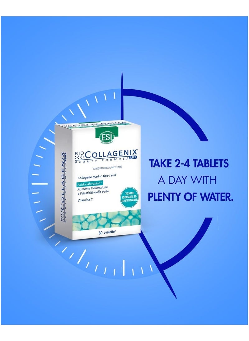 BIOCOLLAGENIX Hydrolyzed Marine Collagen Supplement, 60 Tablets- Enhances Skin Firmness, Elasticity & Hydration, Antioxidant Rich with Resveratrol, Boost Collagen Production & Protects From Stress  - Image 5