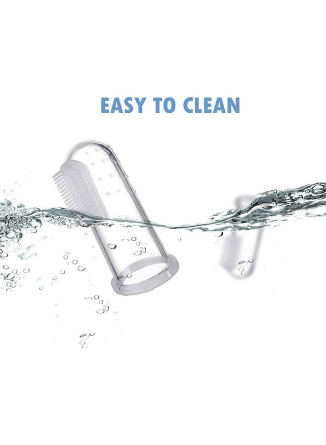 3Pcs Baby Finger Toothbrush for Training Teething, Infant & Toddles & Lids Teeth Brush, Soft Babies Toothbrushes Oral Cleaning Massager to Train Your Child Healthy Oral Habits - Image 5