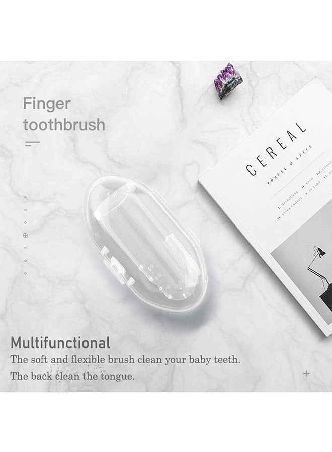 3Pcs Baby Finger Toothbrush for Training Teething, Infant & Toddles & Lids Teeth Brush, Soft Babies Toothbrushes Oral Cleaning Massager to Train Your Child Healthy Oral Habits - Image 3