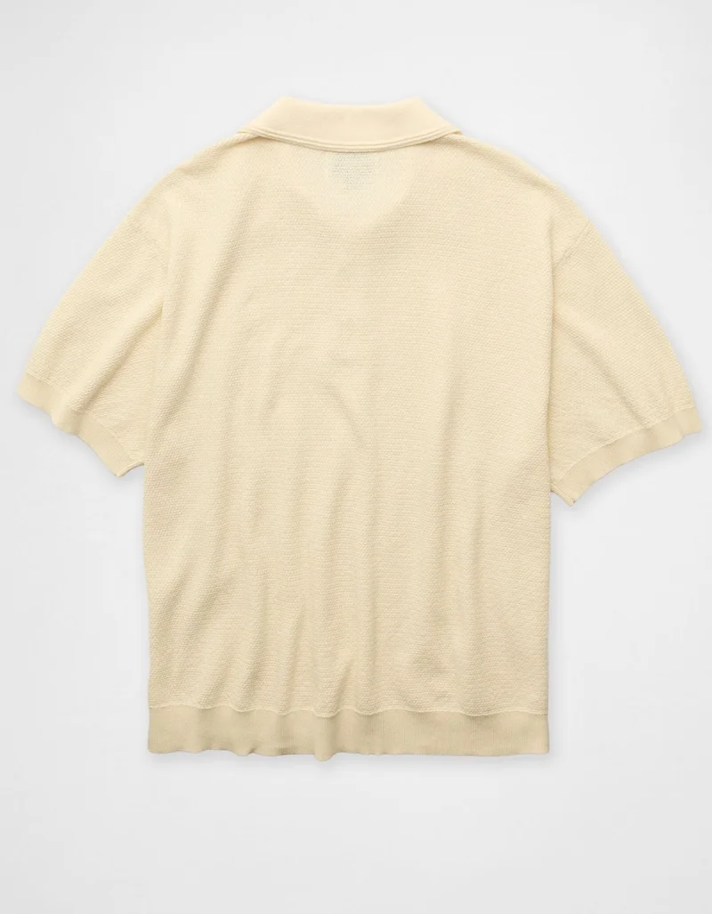American Eagle  AE Garment-Washed Sweater Polo for Men | Best Price UAE