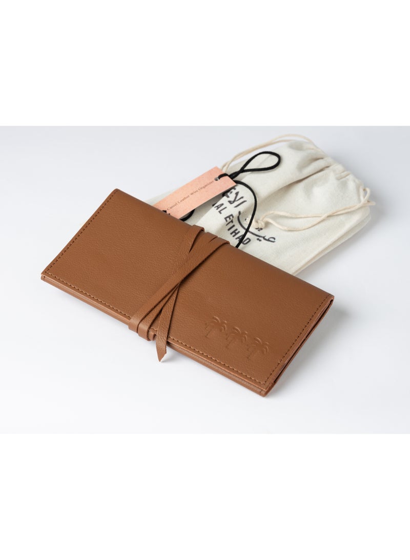 Eid Al Etihad United x Kafi- Camel Leather Organizer - Image 1