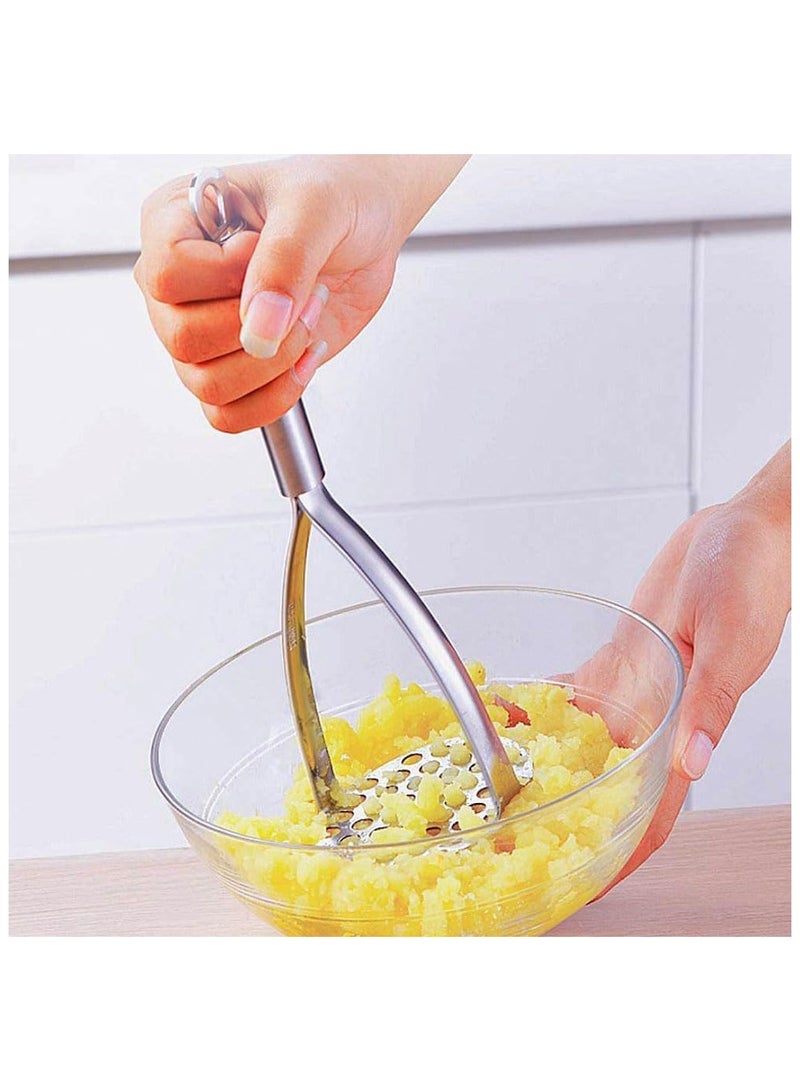 2Pcs Potato Masher Stainless Steel, Heavy Duty Masher Kitchen Tool for Bean, Vegetable, Fruits, Avocado and More, Dishwasher Safe.  - Image 4