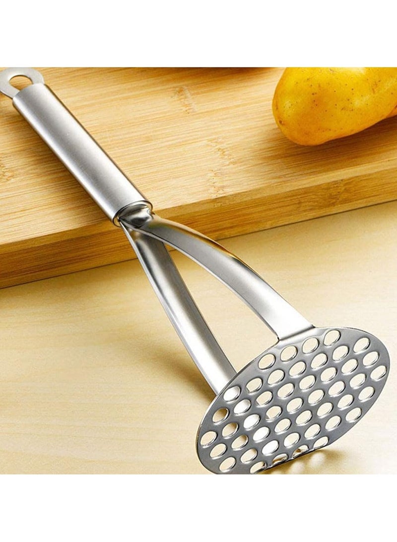 2Pcs Potato Masher Stainless Steel, Heavy Duty Masher Kitchen Tool for Bean, Vegetable, Fruits, Avocado and More, Dishwasher Safe.  - Image 5