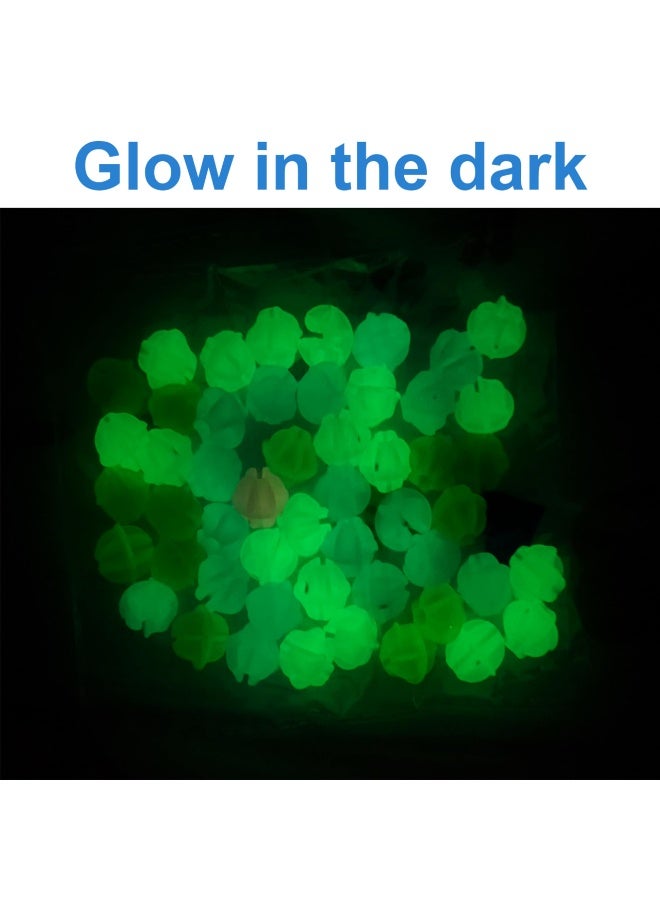 72Pcs Glow In The Dark Bike Spoke Beads, Colorful Plastic Round Noisy Beads, Kids Bicycle Wheel Clip-on Decor Accessories - Image 2