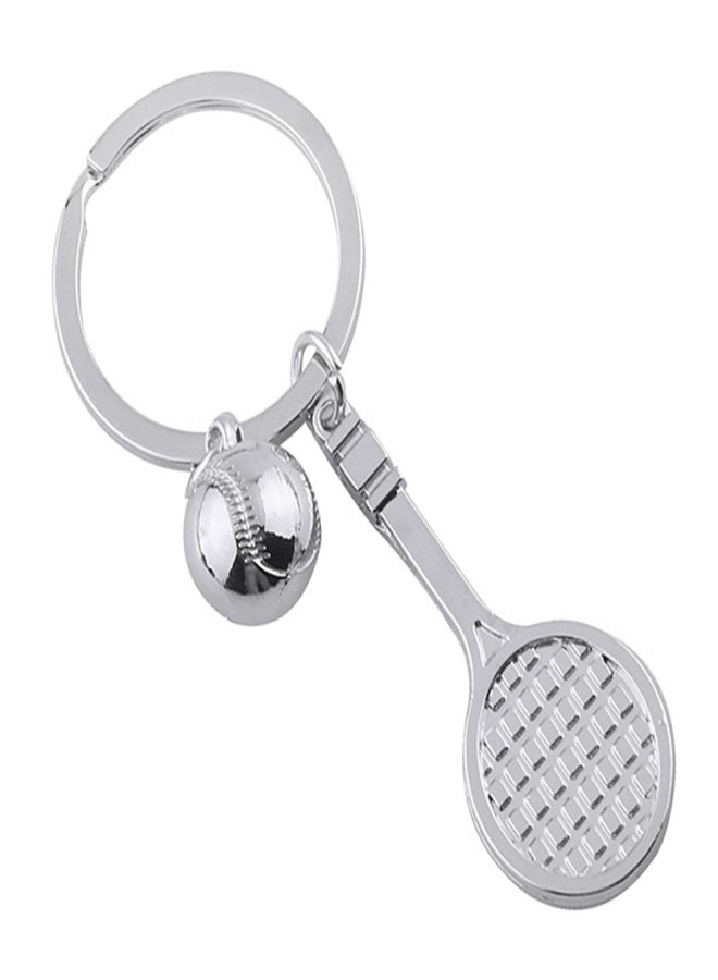 POWERTI Novel Handmade Souvenir Simulation Badminton Ping Pong Tennis Racket Shape Widgets  Creative Sports Mini Keys Chain Cars Bikes Backpack Ornaments Gifts for Sports Lovers - Image 1