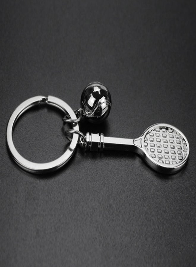 POWERTI Novel Handmade Souvenir Simulation Badminton Ping Pong Tennis Racket Shape Widgets  Creative Sports Mini Keys Chain Cars Bikes Backpack Ornaments Gifts for Sports Lovers - Image 4