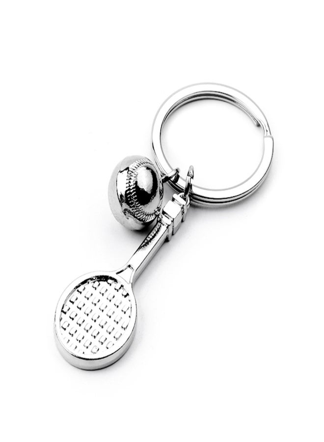 POWERTI Novel Handmade Souvenir Simulation Badminton Ping Pong Tennis Racket Shape Widgets  Creative Sports Mini Keys Chain Cars Bikes Backpack Ornaments Gifts for Sports Lovers - Image 2