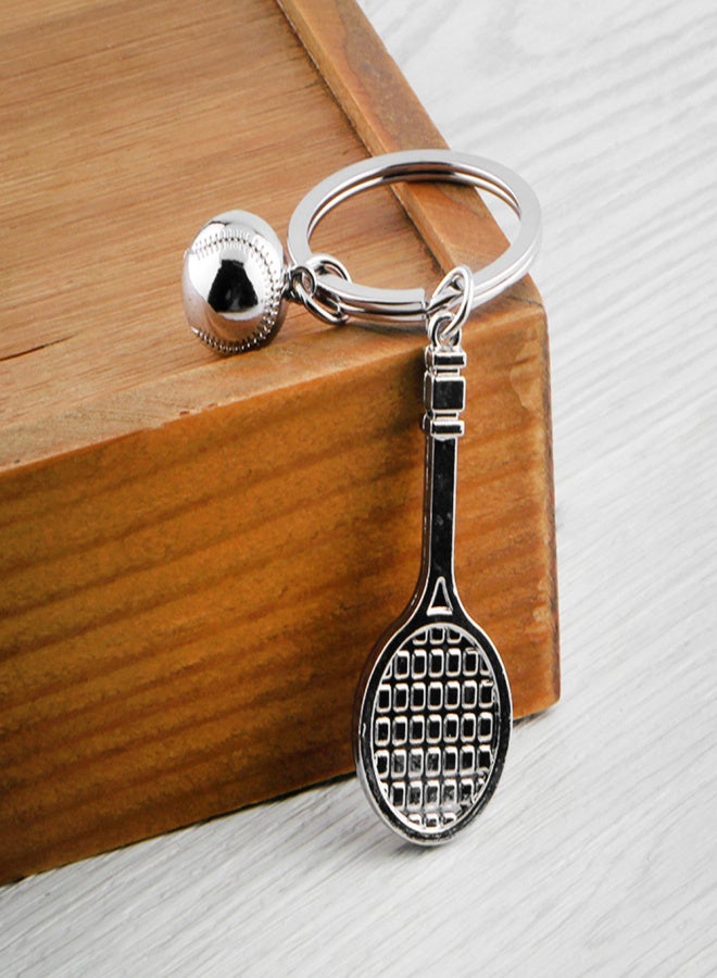 POWERTI Novel Handmade Souvenir Simulation Badminton Ping Pong Tennis Racket Shape Widgets  Creative Sports Mini Keys Chain Cars Bikes Backpack Ornaments Gifts for Sports Lovers - Image 3