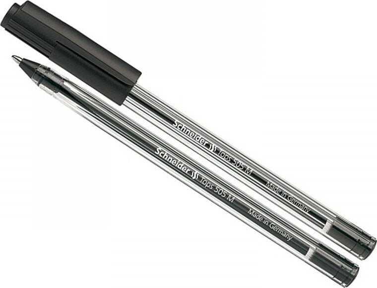 Schneider Tops 505 M Black Ballpoint Pen