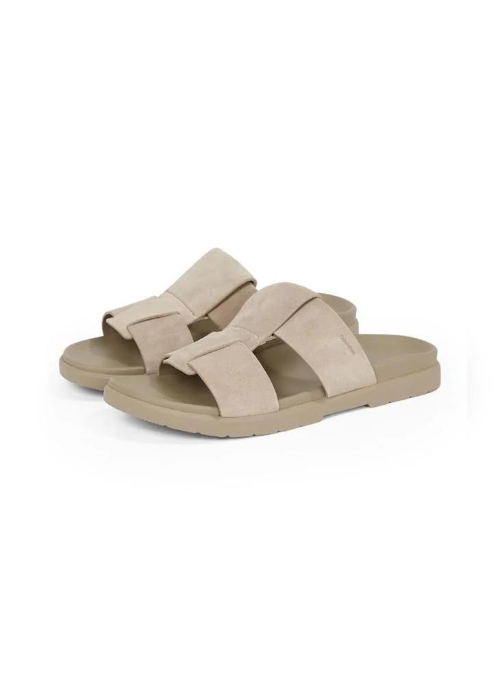 CALVIN KLEIN Double T Leather Sandals