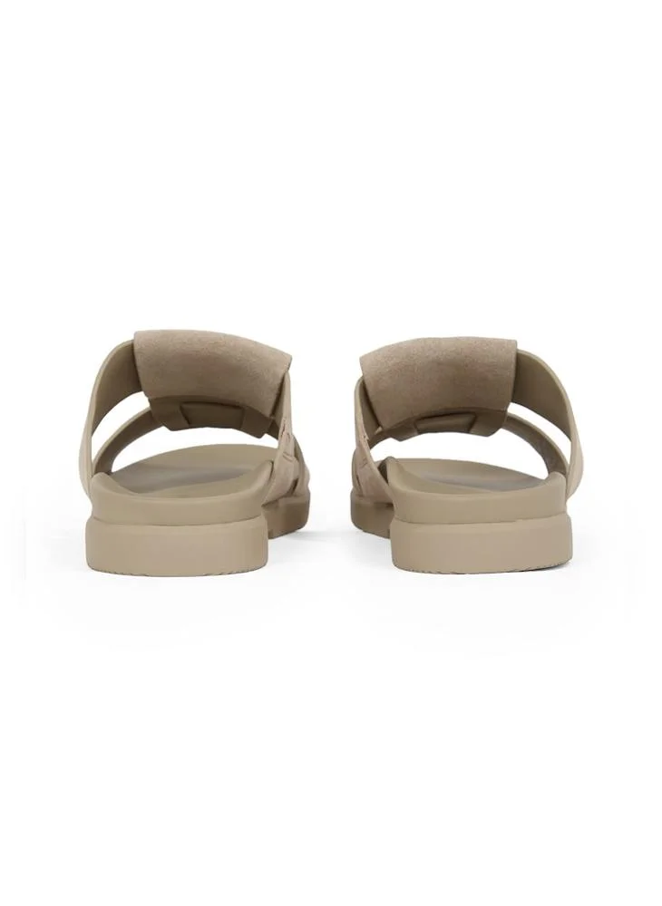 CALVIN KLEIN Double T Leather Sandals