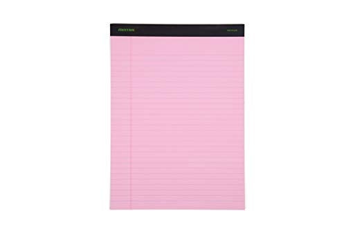 Mintra Office Recycled Writing Pads 6pk (Pastel, Wide Ruled (8.5in x 11in)) - 50 Sheets per Notepad, Micro perforated, Legal Pad, Notebook Paper for School, College, Office, Business - Image 5
