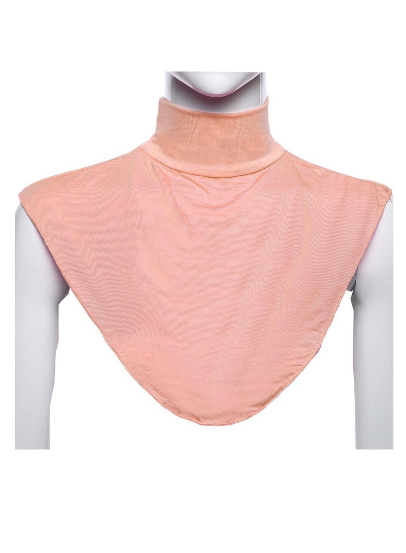 Loquat Ladies Shawl Turtleneck Fake collar Top Neck scarf Orangepink 