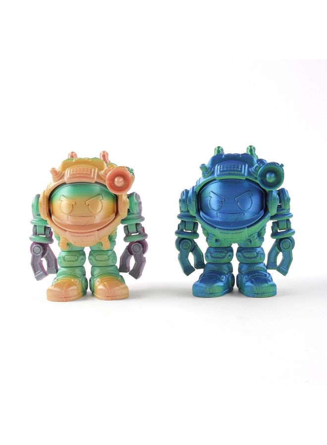 إسكدنيا طباعة ثلاثية الأبعاد لعبة رائد الفضاء الطائر ميكا الحلي هدية مصنوعة يدويًا ديكور ملون إبداعي عصري لعب روبوت - المواصفات: رائد فضاء طائر - اللون: أرجواني خيالي - Image 2