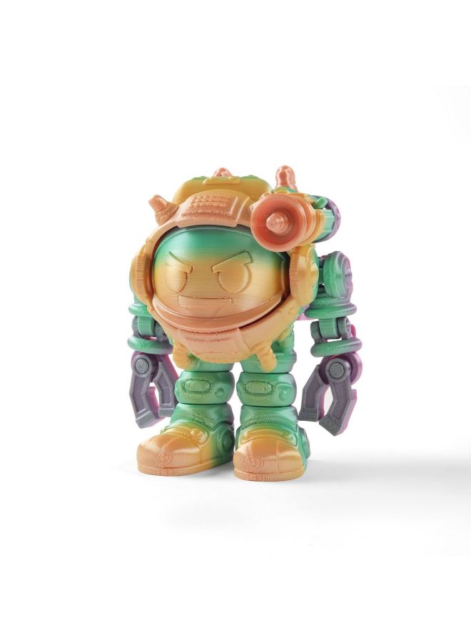 إسكدنيا طباعة ثلاثية الأبعاد لعبة رائد الفضاء الطائر ميكا الحلي هدية مصنوعة يدويًا ديكور ملون إبداعي عصري لعب روبوت - المواصفات: رائد فضاء طائر - اللون: أرجواني خيالي - Image 5