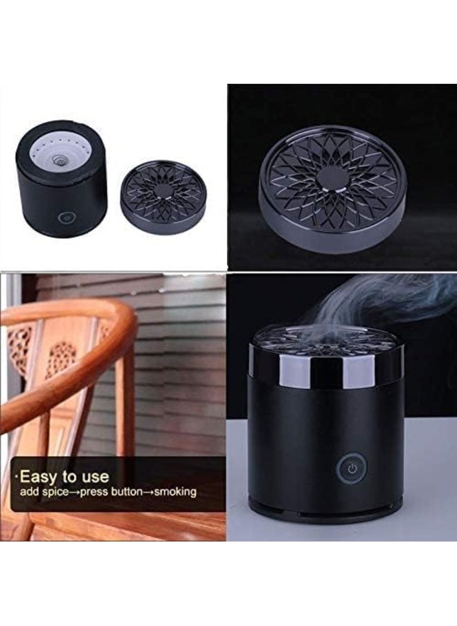 Generic Smart USB Portable Rechargeable Bakhoor Incense Burner For Home Car Black  - Image 4