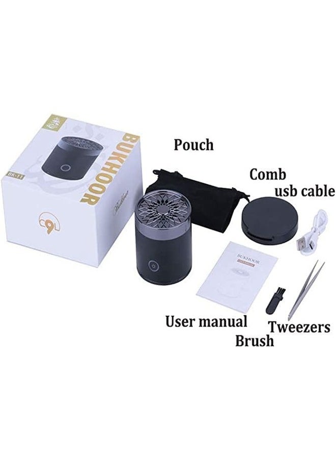 Generic Smart USB Portable Rechargeable Bakhoor Incense Burner For Home Car Black  - Image 5