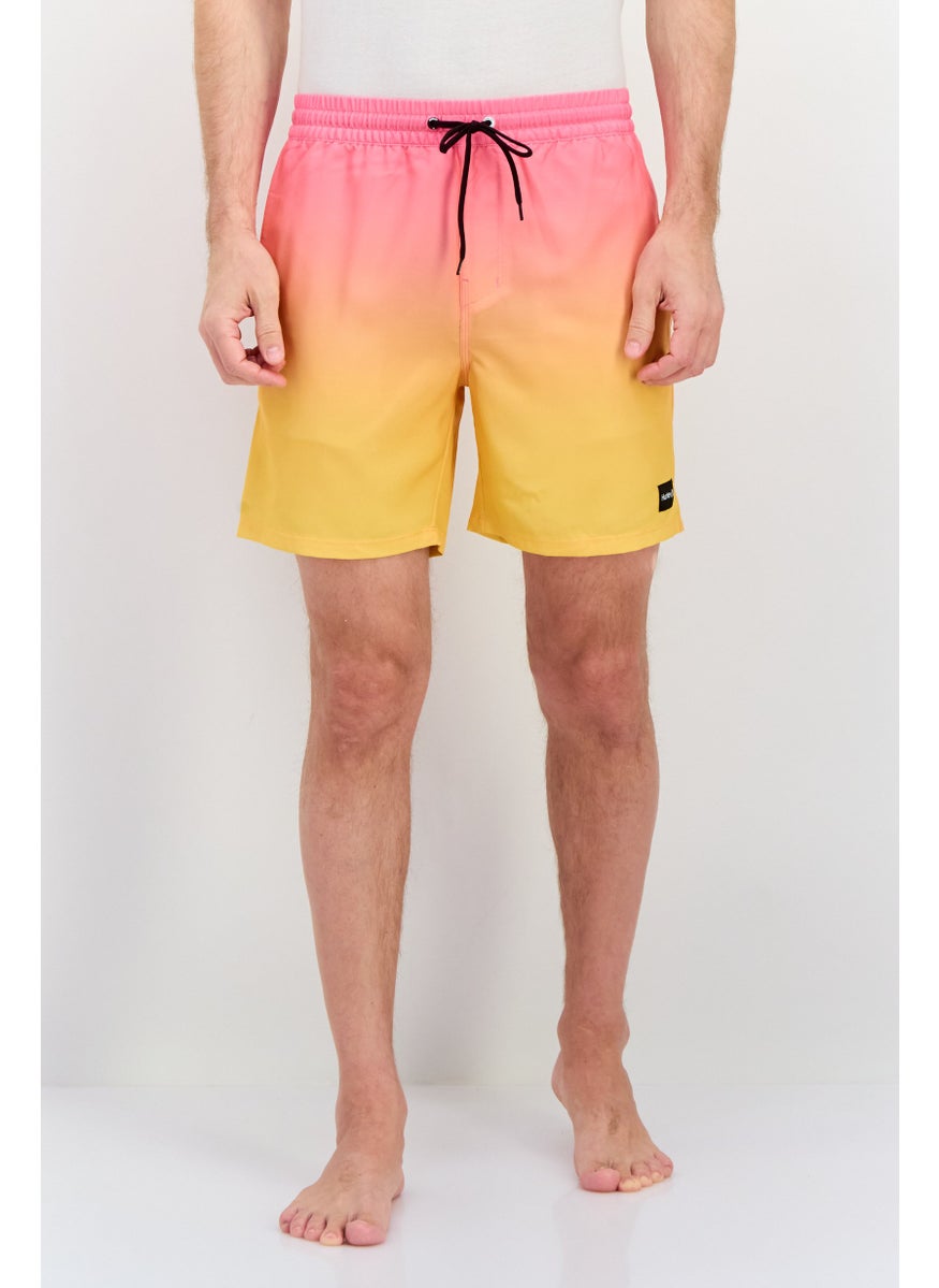 Hurley Men 17 Inseam Brand Logo Swimwear Board Short, Pink  - Image 1