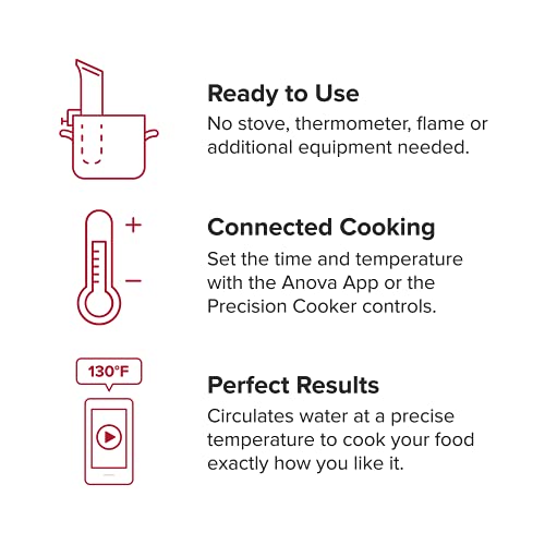 Anova Culinary (ANOVA)ᴿᴱᴰ Precision Cooker Nano, Black, Small - Image 4