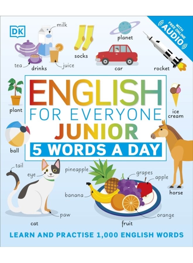 English for Everyone Junior 5 Words a Day Learn and Practise 1 000 English Words - Paperback