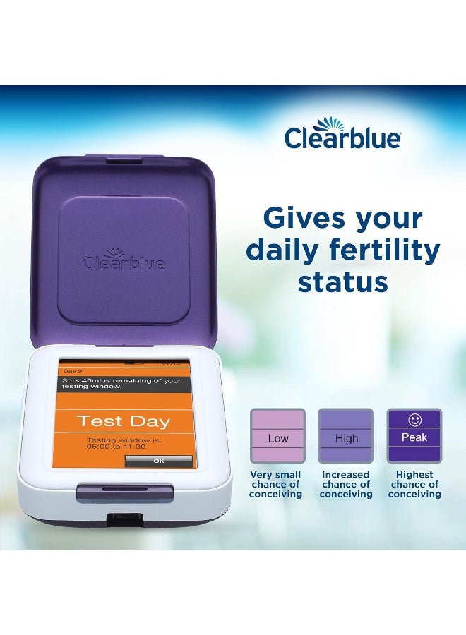 Clearblue جهاز مراقبة الخصوبة من كلير بلو، شاشة تعمل باللمس، 1 قطعة - Image 2