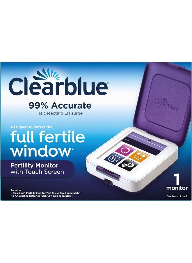 Clearblue جهاز مراقبة الخصوبة من كلير بلو، شاشة تعمل باللمس، 1 قطعة - Image 1