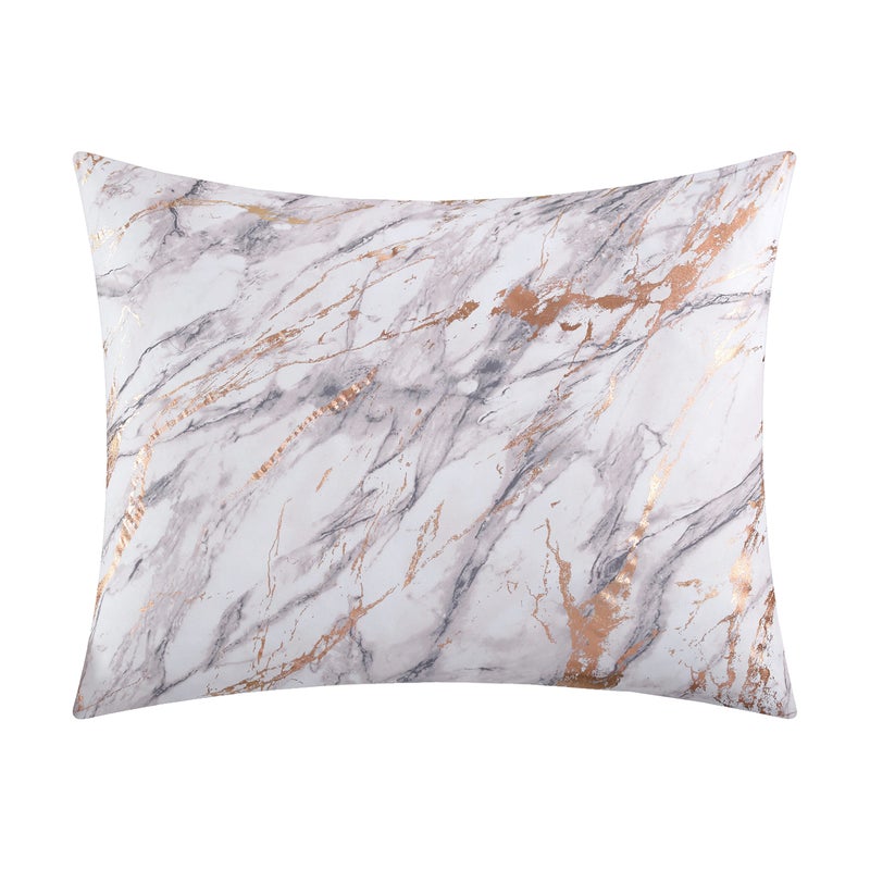 Pop Shop Marble Comforter Set, Full/Queen, Rose Gold - Image 3