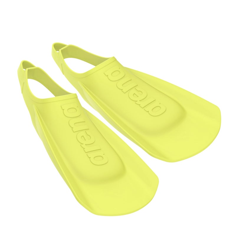 Arena Unisex Adult Comfortable Lightweight Swim Training Fins for Men and Women Silicone Short Blade Flippers Open Heel Design Lime 67 - Image 2