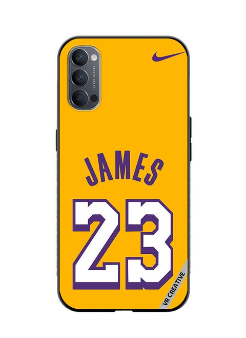 Protective Case Cover For Oppo Reno4 James Design Multicolour