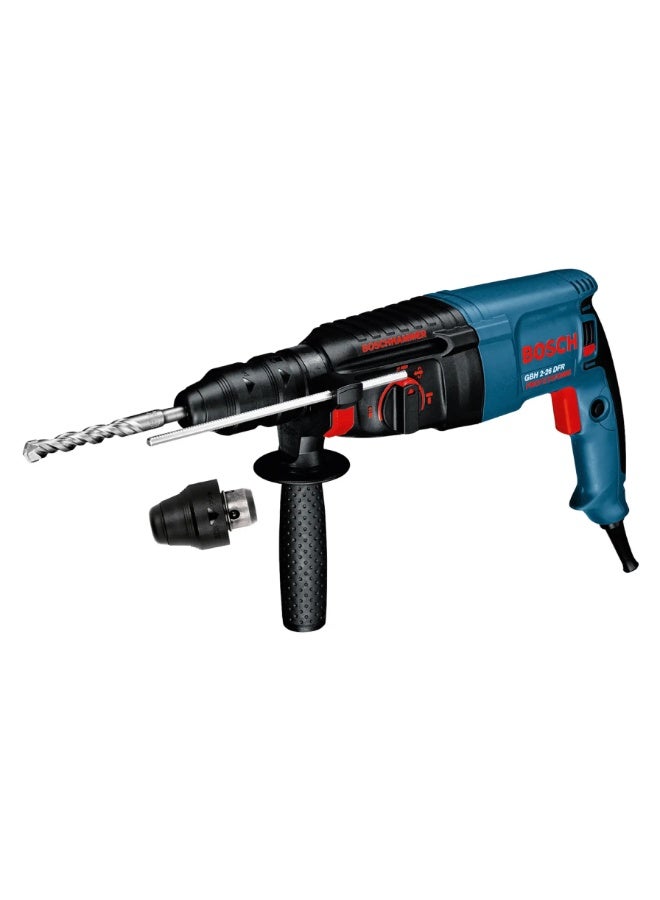 Bosch Corded Professional Rotary Hammer W/SDS Plus, GBH 2-26 DFR (800 W) + SDS Plus Mixed Drill Bit Set (11 Pc.) - Image 2